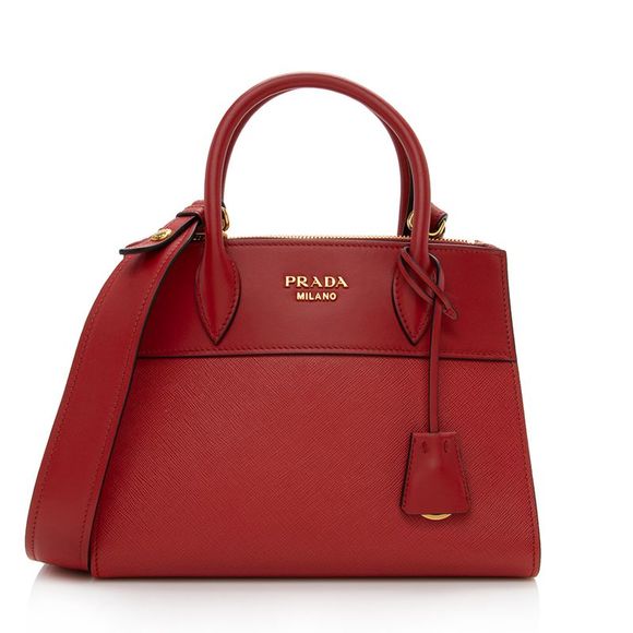 Prada Handbags - Prada Saffiano Paradigme Mini Tote